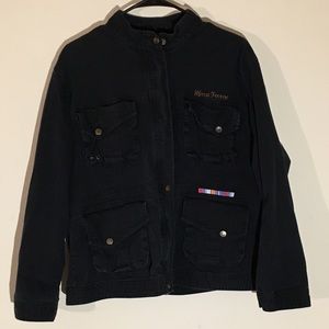 Mecca Femme black army jean jacket
